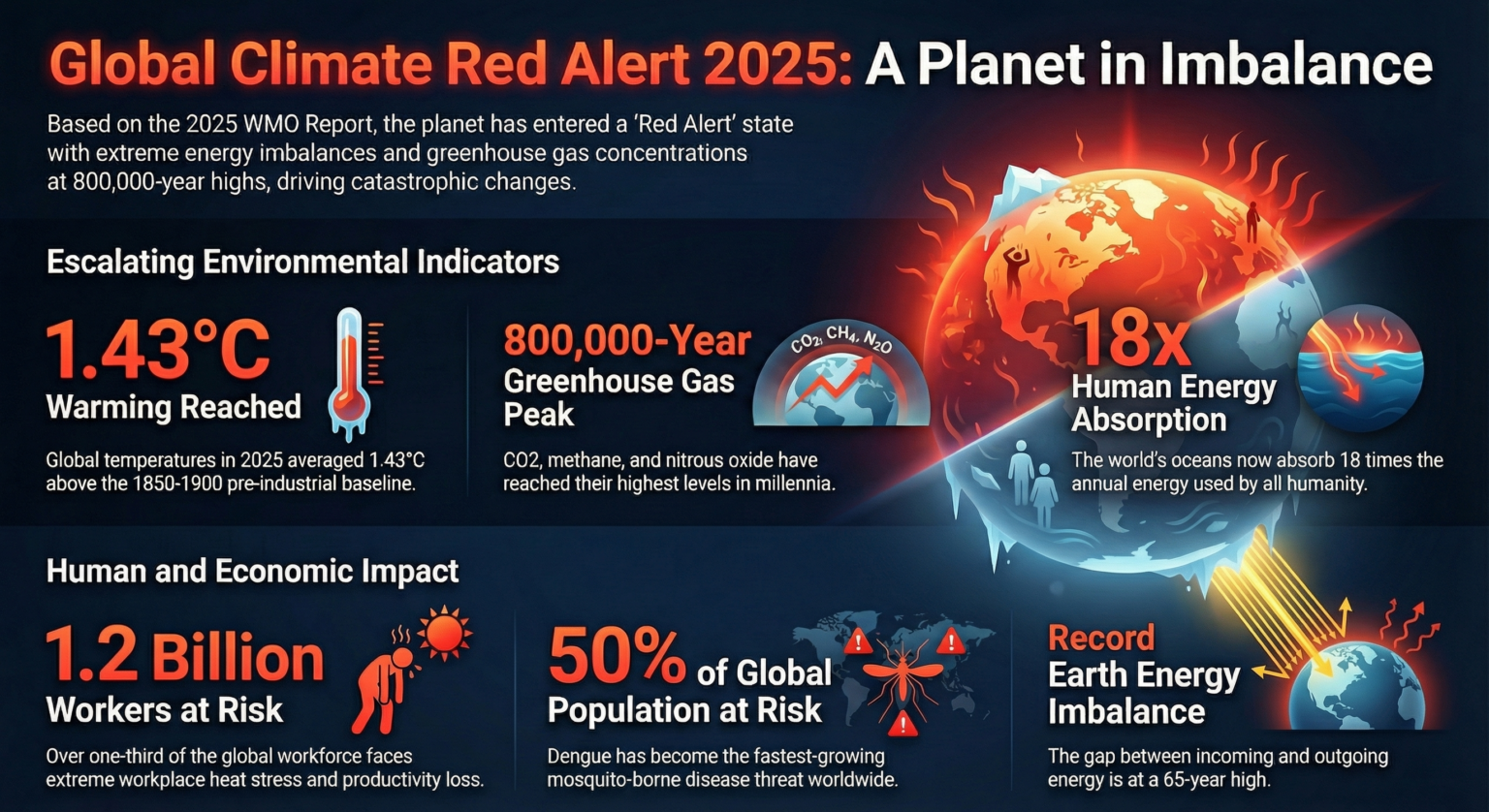 Global Climate Emergency 2025: WMO Report Highlights Record Heat, Sea